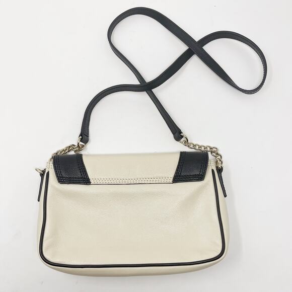 Kate Spade Cream Black Primrose Hill Little Kaelin Two Tone Crossbody Bag Bow - Picture 6 of 14